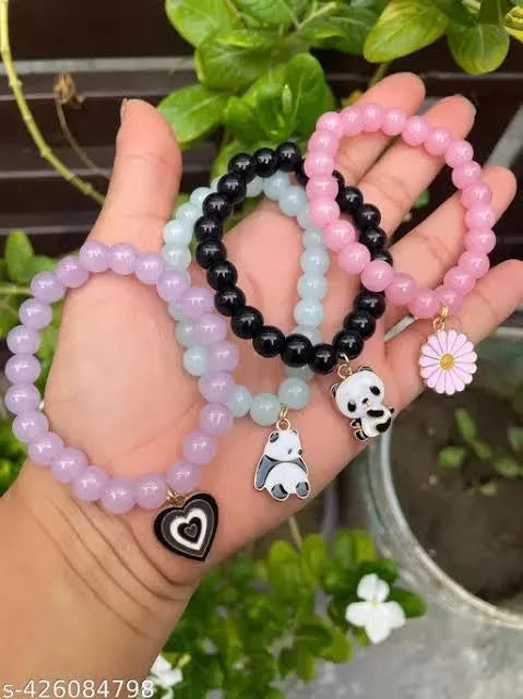 Trending Beaded Bracelet with Cute Charm Pendant